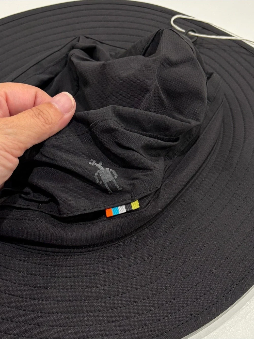 SmartWool Adult Sun Hat UPF 40+ Black L/XL NWT Wool-Blend Vented Crown Fast Dry